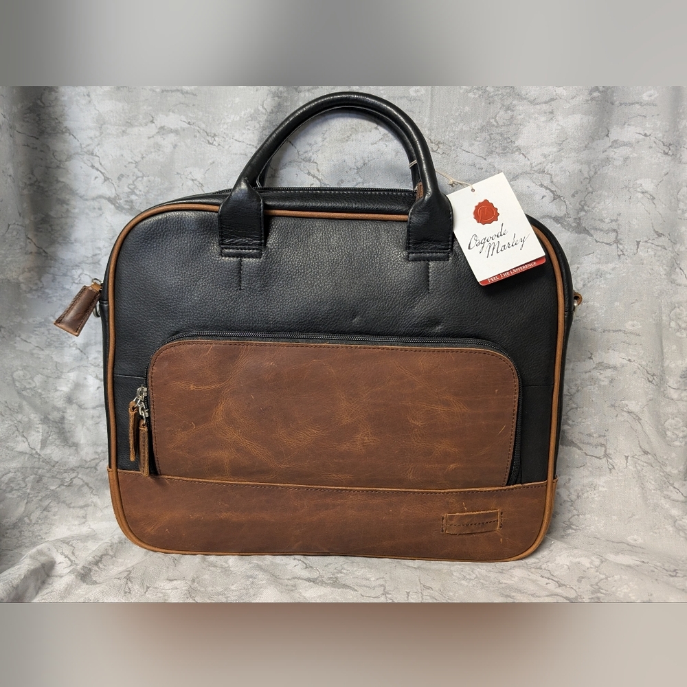 Osgoode Marley ABRAHAM DAY BAG, brown/black NWT